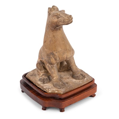 Lot 135 - A Chinese Pottery Sculpture of a Qilin