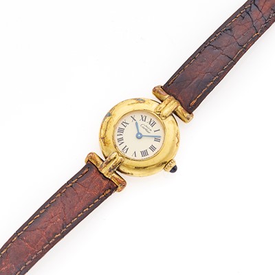 Lot 2026 - Must de Cartier Vermeil Wristwatch