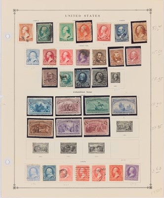 Lot 1039 - United States Stamp Group on Auction Lot Sheets