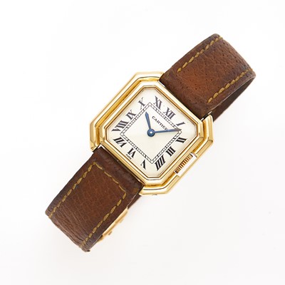 Lot 2081 - Cartier Lady's Gold 'Centure PM' Wristwatch