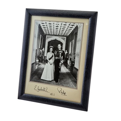 Lot 127 - Signed  by both Queen Elizabeth II and Prince Phillip