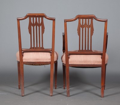 Lot 44 - Set of Twelve Regency Style Mahogany Upholstered Dining Chairs