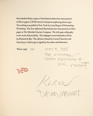 Lot 5224 - A large collection of David Mamet, many signed