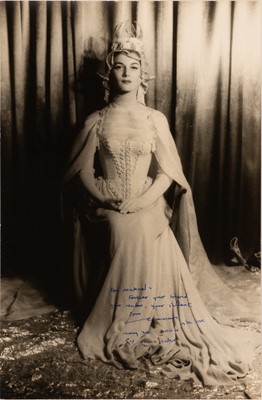 Lot 5239 - A fine vintage Carl Van Vechten photograph of Marian Seldes, inscribed