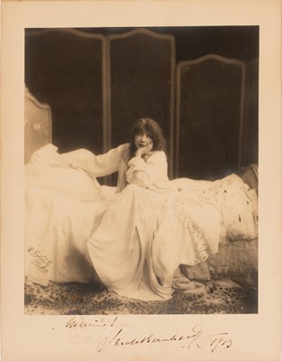Lot 5169 - Includes a large format signed Sarah Bernhardt photograph