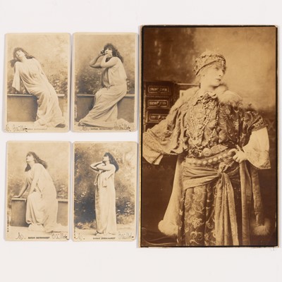 Lot 5169 - Includes a large format signed Sarah Bernhardt photograph