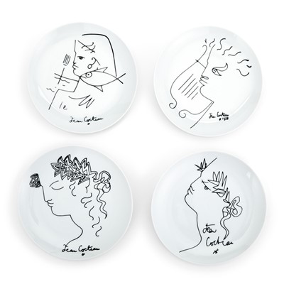 Lot 5182 - An original Jean Cocteau drawing and designed plates
