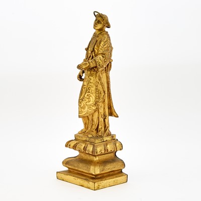 Lot 635 - Continental Ormolu Figure of a Male Saint