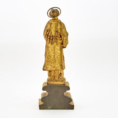 Lot 635 - Continental Ormolu Figure of a Male Saint