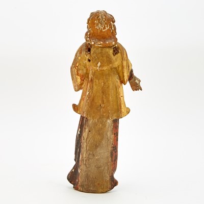 Lot 424 - Continental Polychrome and Giltwood Figure of a Male Saint