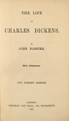 Lot 54 - A finely bound, early, and complete set of Dickens's works