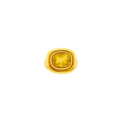 Lot 91 - Tiffany & Co., Paloma Picasso Gold and Citrine Ring