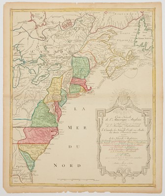 Lot 78 - Lotter's American map of 1776, issued at the time of the Revolutionary War