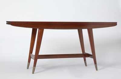 Lot 189 - Gio Ponti for Singer Walnut Model 2134 Flip Top Console/Dining Table