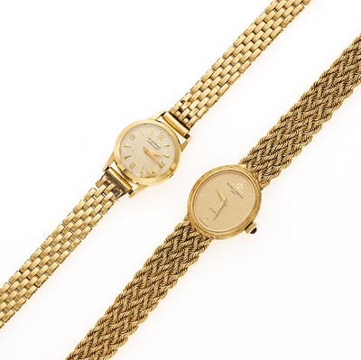 Lot 2265 - Two Gold Wristwatches