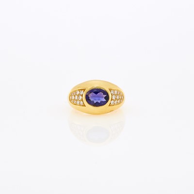 Lot 1005 - Mauboussin Paris Gold, Tanzanite and Diamond 'Aloha' Ring