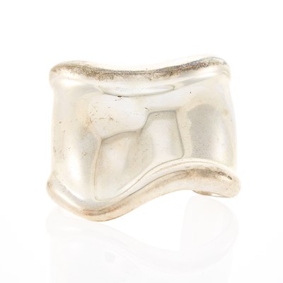 Lot 2055 - Tiffany & Co., Elsa Peretti Silver 'Bone' Cuff Bangle Bracelet