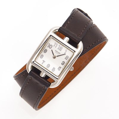 Lot 2062 - Hermès Stainless Steel 'Cape Cod' Wrap Around Wristwatch