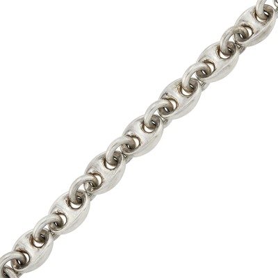 Lot 1155 - Hermès Silver Nautical Link Toggle Bracelet, France