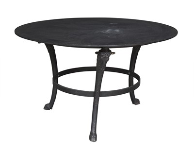 Lot 206 - Cast Iron and Metal Circular Table