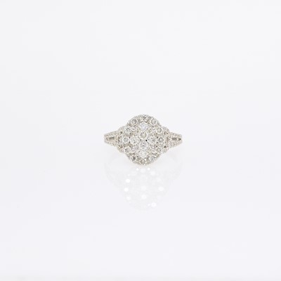 Lot 1189 - White Gold and Diamond Ring
