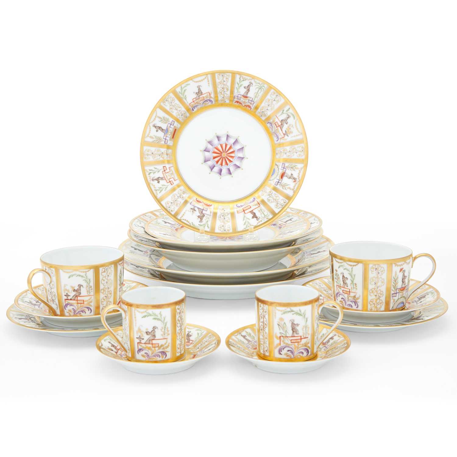 Lot 333 - Tiffany & Co. for Le Tallec Porcelain Carousel Chinois Pattern Dinner Service