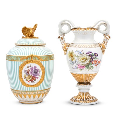 Lot 402 - Meissen Porcelain Two-Handled Urn