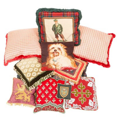 Lot 360 - A Collection of Custom Throw Pillows