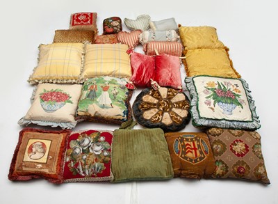 Lot 359 - Group of Custom Throw Pillows