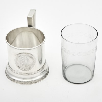 Lot 628 - Russian Silver Tea Glass Holder