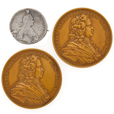 Lot 47 - Two Bronze Medals Commemorating the 250th Anniversary of St. Petersburg, 1703-1953