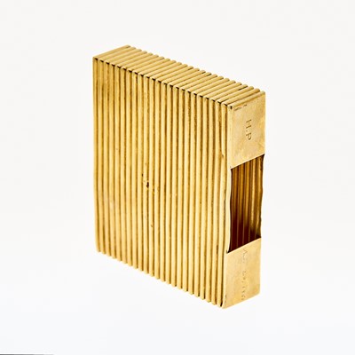 Lot 1101 - Cartier Gold Cigarette Card Case Holder