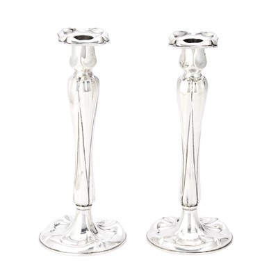 Lot 92 - Pair of Gorham Sterling Silver Candlesticks