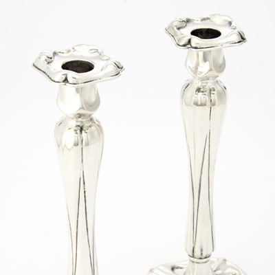Lot 92 - Pair of Gorham Sterling Silver Candlesticks
