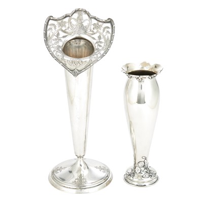 Lot 203 - Two Gorham Sterling Silver Vases