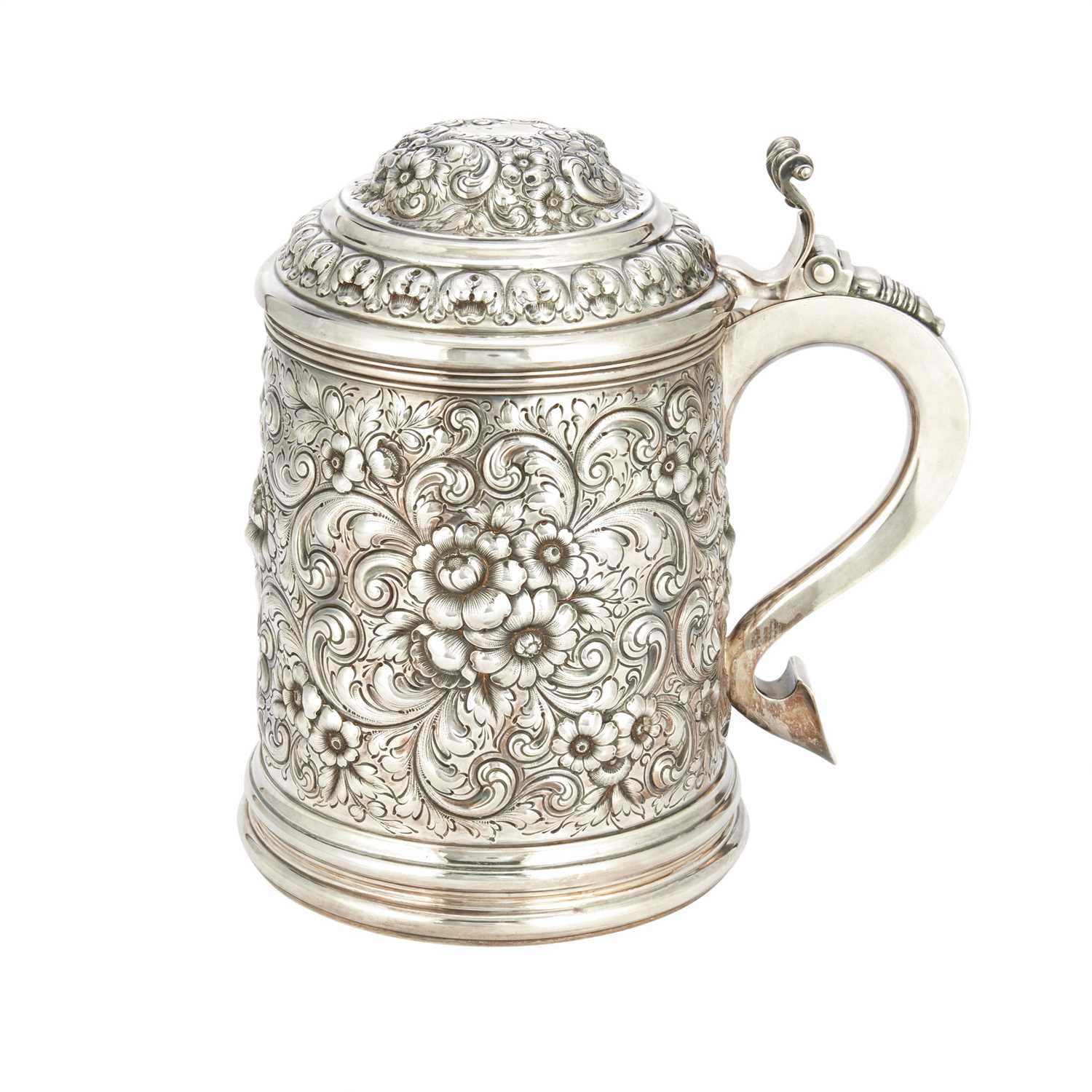Lot 158 - Dominick & Haff Sterling Silver Oversized Covered Tankard