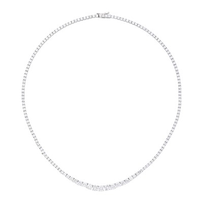 Lot 68 - White Gold and Diamond Necklace