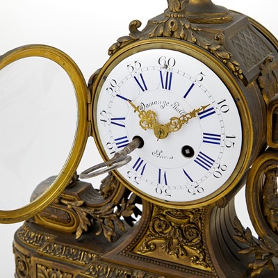 Lot 344 - Louis XVI Style Gilt-Bronze Mantel Clock