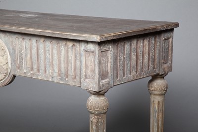 Lot 662 - Neoclassical  Grey Painted Console