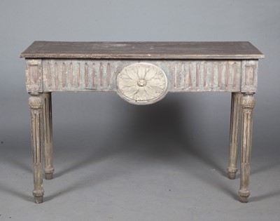 Lot 662 - Neoclassical  Grey Painted Console