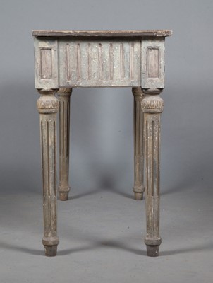 Lot 662 - Neoclassical  Grey Painted Console