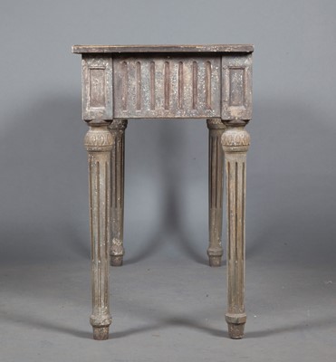 Lot 662 - Neoclassical  Grey Painted Console