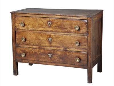 Lot 372 - Directoire Walnut and Pine Commode