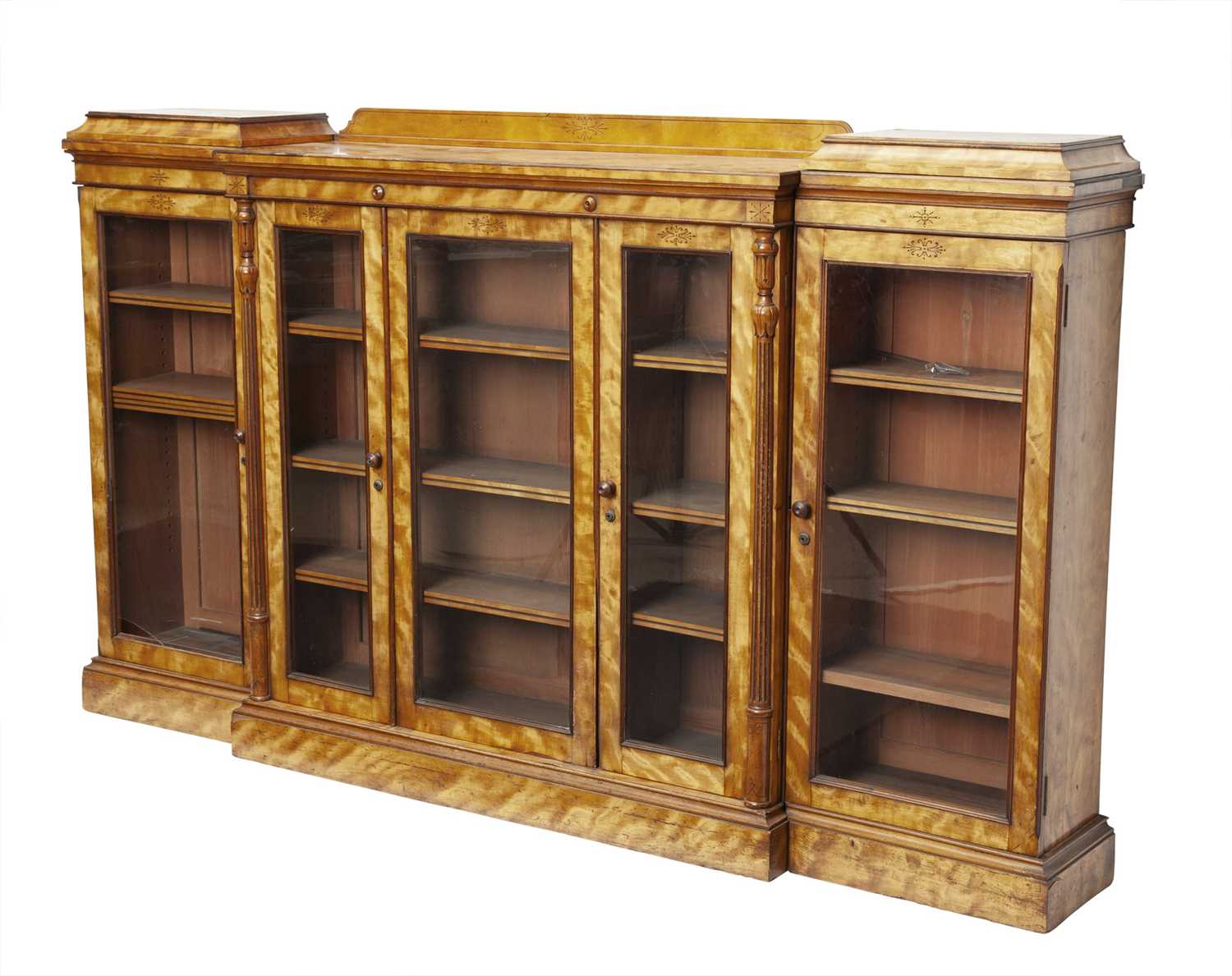 Lot 414 - Victorian Satinwood Bookcase