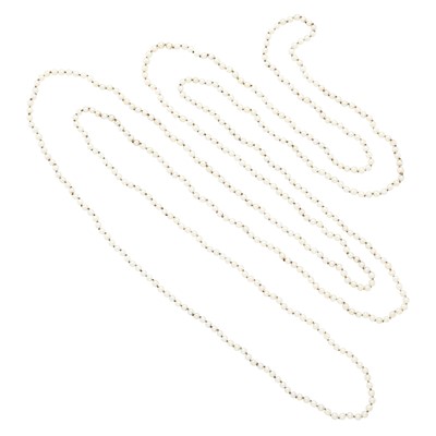 Lot 137 - Long Natural Pearl Necklace