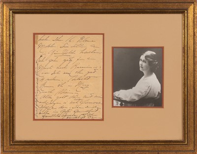 Lot 5200 - A long letter from Isadora Duncan