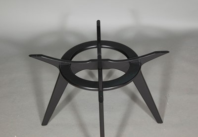 Lot 574 - Adrian Pearsall Glass and Ebonized Walnut "Compass" Dining Table