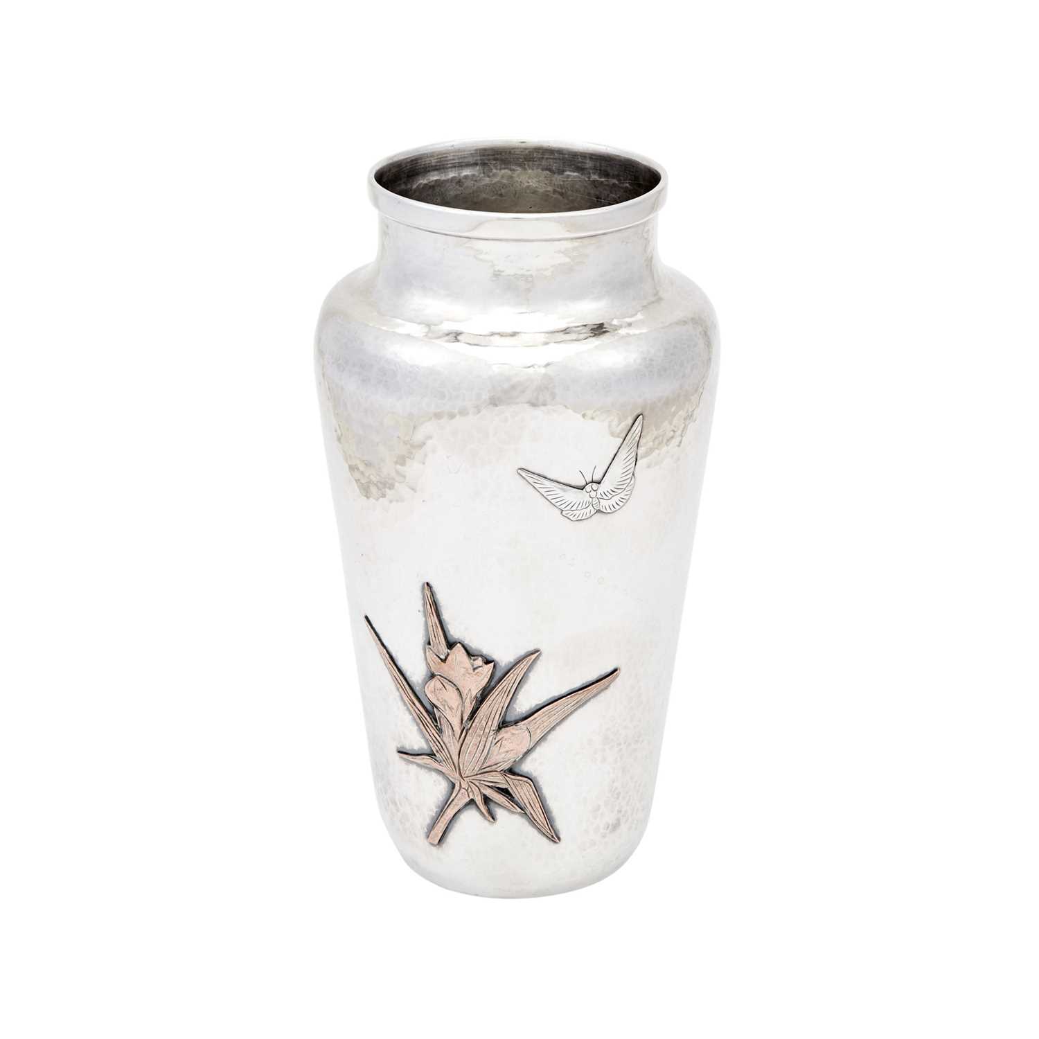 Lot 135 - Gorham Sterling Silver and Mixed Metal Vase