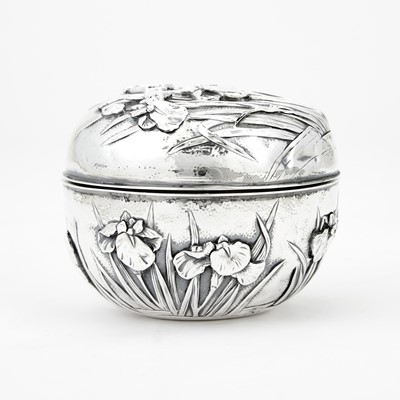 Lot 123 - Japanese Silver Covered Box