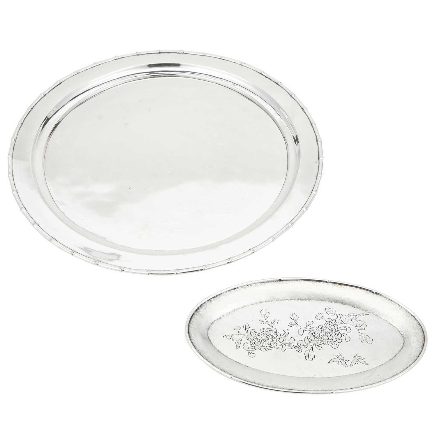 Lot 121 - Chinese Export Silver Tray